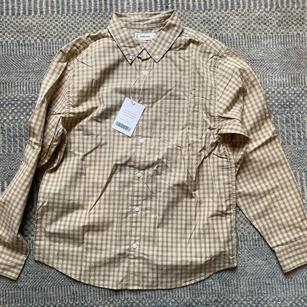 Everlane Brand New Medium Washed Poplin Shirt